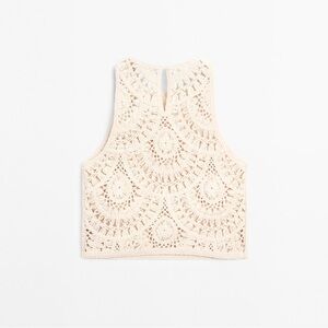 Massimo Dutti Cream Crochet Top - Size XS - SOLD OUT